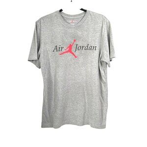 Air Jordan Gray Graphic T-Shirt Standard Fit Size M